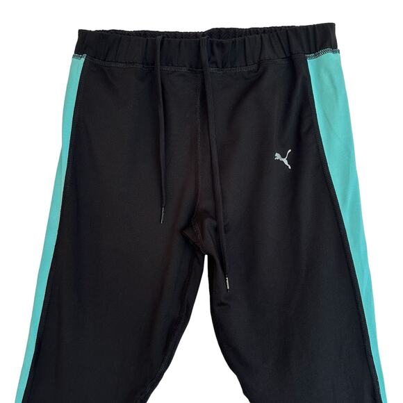 Puma Colorblock Leggings Womens S/M Turquoise Athletic Casual Sporty Comfy Gym - Picture 3 of 12